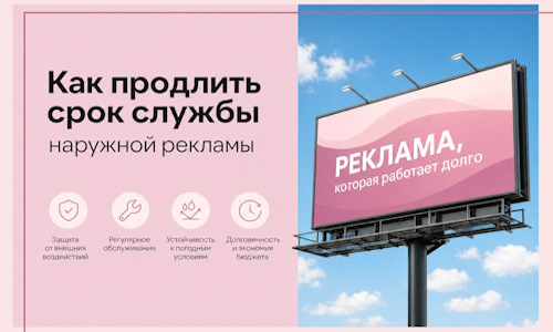 Как продлить срок службы наружной рекламы в  Кирове-Чепецке