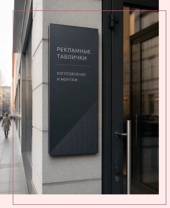 Рекламные таблички в Кирове-Чепецке по цене от 4893 р. | Аванза-Крв