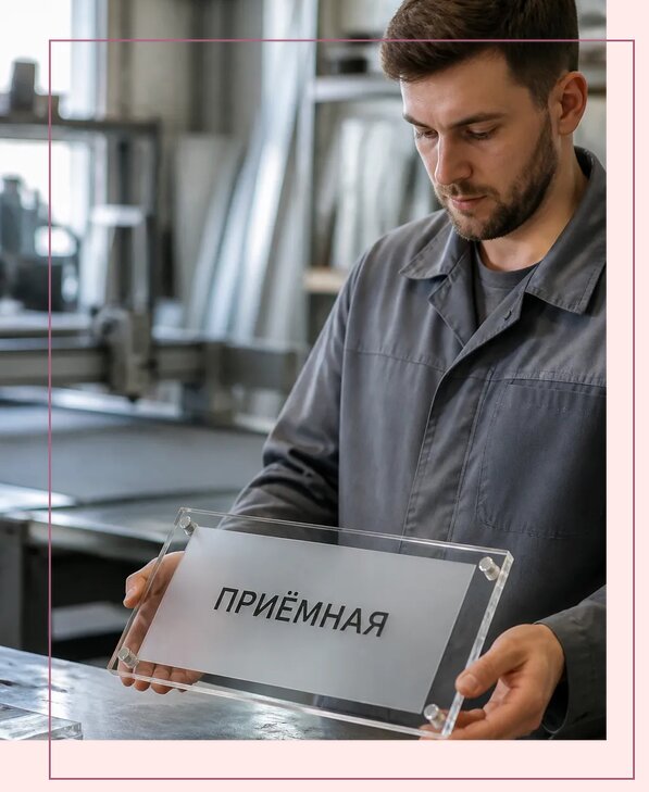 Таблички из оргстекла на заказ в Кирове-Чепецке от 4241 р. | Аванза-Крв